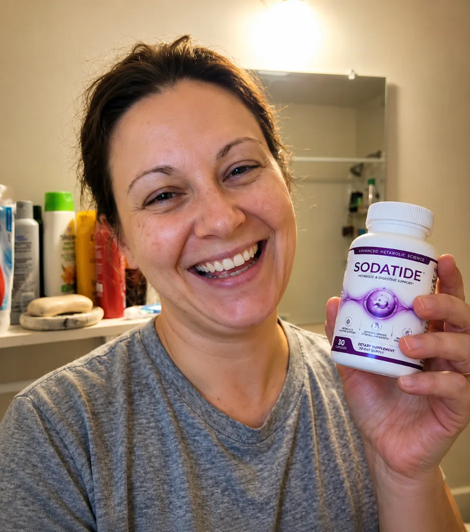 SodaTide bottle held in hand